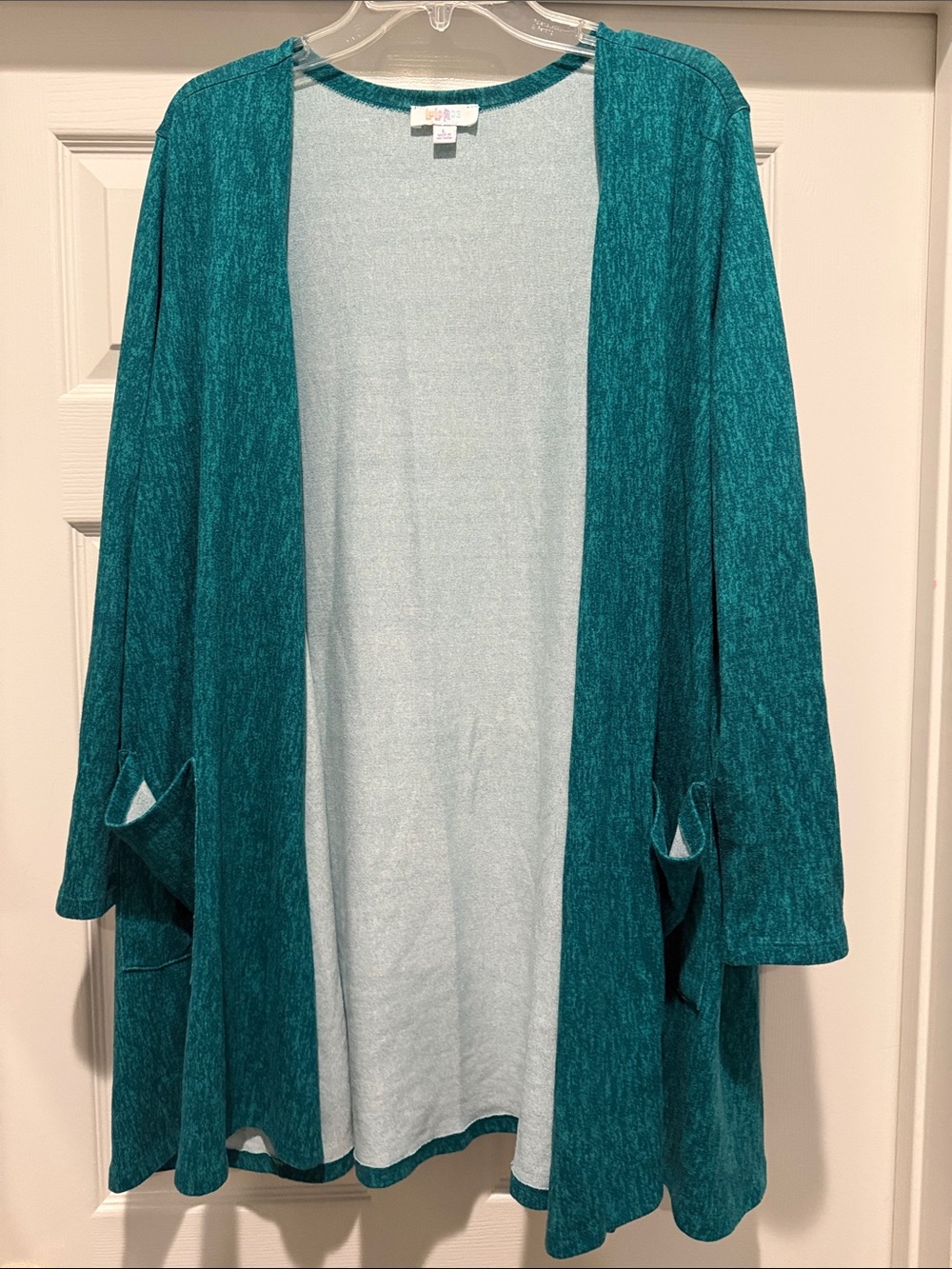 LuLaRoe Caroline Cardigan Green Open-Front